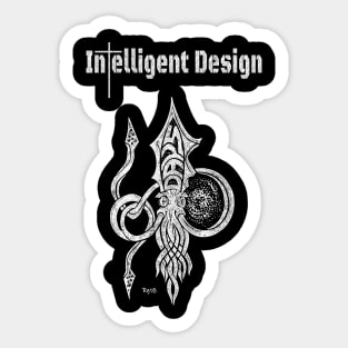 Intelligent Design Cross Sticker